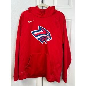 Nike Dri-Fit Liberty Flames Hoodie XL Red College Athletic Pullover